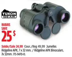 Canadian Tire YUKON GEAR Ridgeline APX Binoculars offer