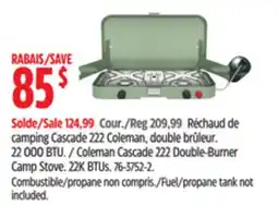 Canadian Tire Coleman Cascade 222 Double-Burner Camp Stove offer