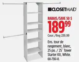 Canadian Tire CLOSETMAID 25˝ Tower Starter Kit offer