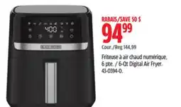 Canadian Tire BLACK+DECKER 6-Qt Digital Air Fryer offer