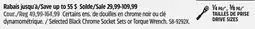 Canadian Tire Selected Black Chrome Socket Sets or Torque Wrench offer