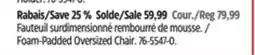 Canadian Tire Foam-Padded Oversized Chair offer