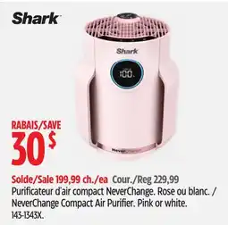 Canadian Tire NeverChange Compact Air Purifier. Pink or white offer