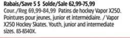 Canadian Tire Bauer Vapor X250 Hockey Skates offer