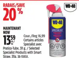 Canadian Tire WD-40 Selected Specialist Products with Smart Straw offer