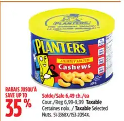 Canadian Tire Planters Taxable Selected Nuts offer