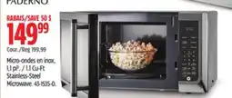 Canadian Tire Paderno 1.1 Cu-Ft Stainless-Steel Microwave offer