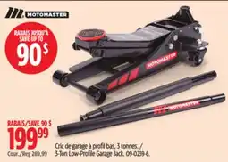 Canadian Tire Motomaster 3-Ton Low-Profile Garage Jack offer