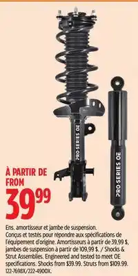 Canadian Tire Shocks & Strut Assemblies offer