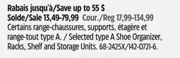 Canadian Tire Selected type A Shoe Organizer, Racks, Shelf and Storage Units offer