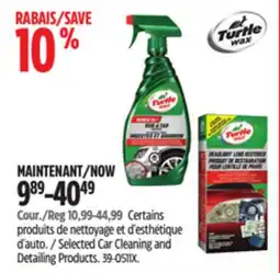 Canadian Tire Turtle Wax Selected Car Cleaning and Detailing Products offer