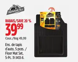 Canadian Tire Armor All Floor Mat Set, 5-Pc offer