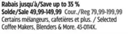 Canadian Tire Braun Selected Coffee Makers, Blenders & More offer