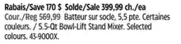 Canadian Tire KitchenAid 5.5-Qt Bowl-Lift Stand Mixer offer