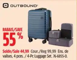 Canadian Tire OUTBOUND 4-Pc Luggage Set offer