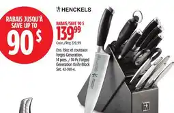 Canadian Tire HENCKELS 14-Pc Forged Generation Knife Block Set offer