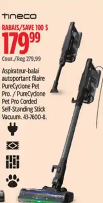 Canadian Tire Tineco PureCyclone Pet Pro Corded Self-Standing Stick Vacuum offer