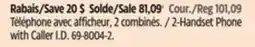 Canadian Tire 2-Handset Phone with Caller I.D offer