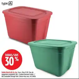 Canadian Tire Stackable Storage Tote offer