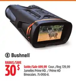 Canadian Tire BUSHNELL Prime HD Binoculars offer