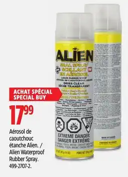 Canadian Tire Alien Waterproof Rubber Spray offer