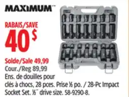 Canadian Tire 28-Pc Impact Socket Set offer