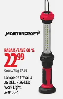Canadian Tire Mastercraft 26-LED Work Light offer