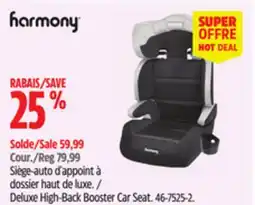 Canadian Tire Deluxe High-Back Booster Car Seat offer