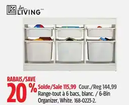 Canadian Tire 6-Bin Organizer offer