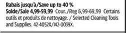 Canadian Tire Selected Cleaning Tools and Supplies offer