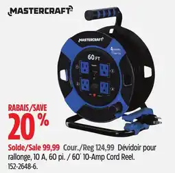 Canadian Tire Mastercraft 60´ 10-Amp Cord Reel offer