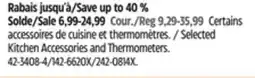 Canadian Tire Selected Kitchen Accessories and Thermometers offer