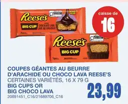 Wholesale Club COUPES GÉANTES AU BEURRE D'ARACHIDE OU CHOCO LAVA offer