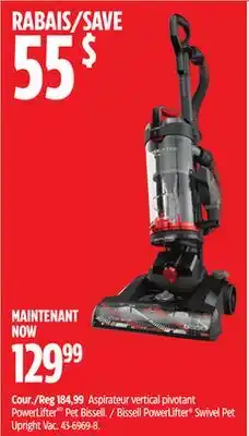 Canadian Tire Bissell Swivel Pet Upright Vac offer