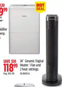 Canadian Tire Noma 24" Ceramic Digital Heater offer