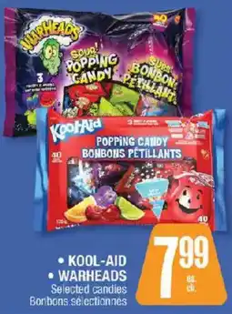 Jean Coutu Kool-Aid Warheads Selected candies offer