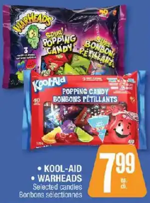 Kool-Aid Warheads Selected candies