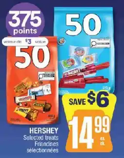 Jean Coutu Hershey selected treats offer