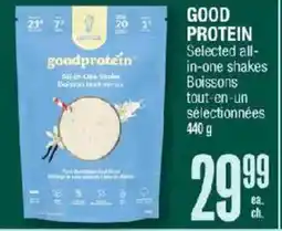 Jean Coutu Good protein selected all-in-one shakes offer