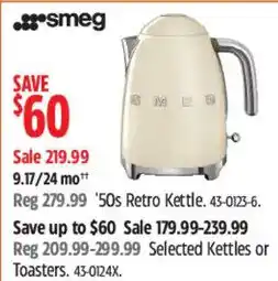 Canadian Tire Smeg '50s Retro Kettle offer