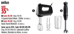 Canadian Tire Braun 5-Speed Hand Mixer offer