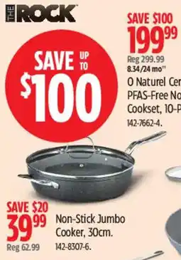 Canadian Tire The Rock O Natural Ceramic PFAS-Free Nonstick Cookset, 10-Piece offer