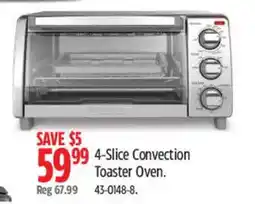 Canadian Tire 4-Slice Convection Toaster Oven offer