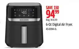 Canadian Tire Black+Decker 6-Qt Digital Air Fryer offer