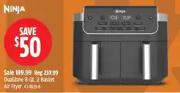 Canadian Tire Ninja DualZone 8-Ot, 2-Basket Air Fryer offer
