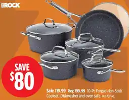 Canadian Tire The Rock 10-Pc Forged Non-Stick Cookset offer