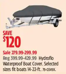 Canadian Tire Hydroflo Waterproof Boat Cover offer