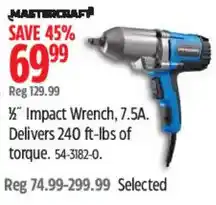 Canadian Tire Mastercraft 1/2" Impact Wrench offer
