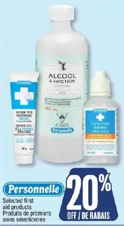 Jean Coutu Personnelle selected first aid products offer