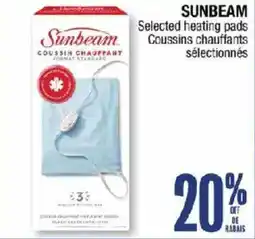 Jean Coutu Sunbeam selected heating pads offer